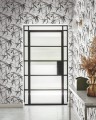 Tapeta liście bambusa York Wallcoverings BW3843 Bambo Ink Black & White