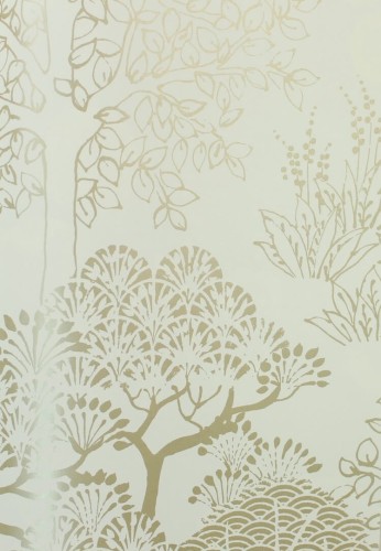 Tapeta azjatyckie drzewa York Wallcoverings BW3851 Kimono Trees Black & White