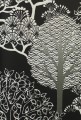 Tapeta azjatyckie drzewa York Wallcoverings BW3852 Kimono Trees Black & White