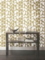 Tapeta abstrakcyjne liście York Wallcoverings BW3892 Primitive Vines Black & White