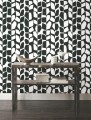 Tapeta abstrakcyjne liście York Wallcoverings BW3893 Primitive Vines Black & White