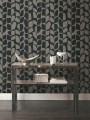 Tapeta abstrakcyjne liście York Wallcoverings BW3894 Primitive Vines Black & White
