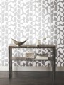 Tapeta abstrakcyjne liście York Wallcoverings BW3895 Primitive Vines Black & White