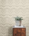 Tapeta jodełka York Wallcoverings BW3912 Petite Watercolor Chevron Black & White