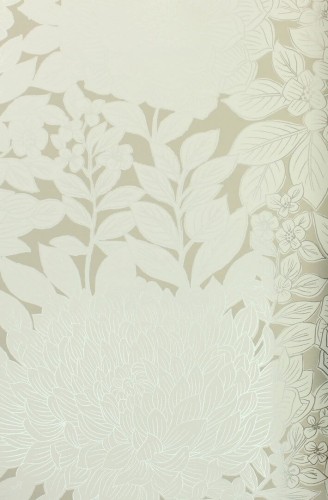 Tapeta florystyczna York Wallcoverings BW3922 Wood Block Blooms Black & White