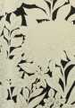Tapeta florystyczna York Wallcoverings BW3923 Wood Block Blooms Black & White