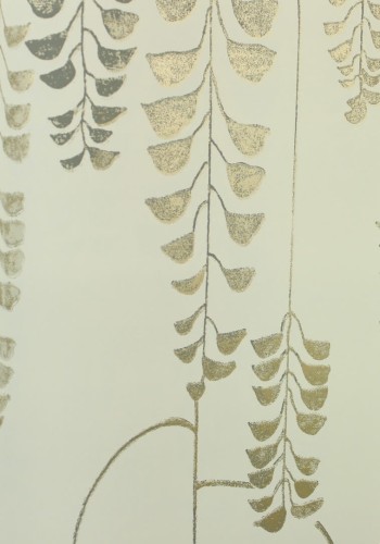 Tapeta roślinna York Wallcoverings BW3941 Deco Wisteria Black & White