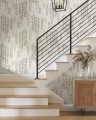 Tapeta roślinna York Wallcoverings BW3941 Deco Wisteria Black & White