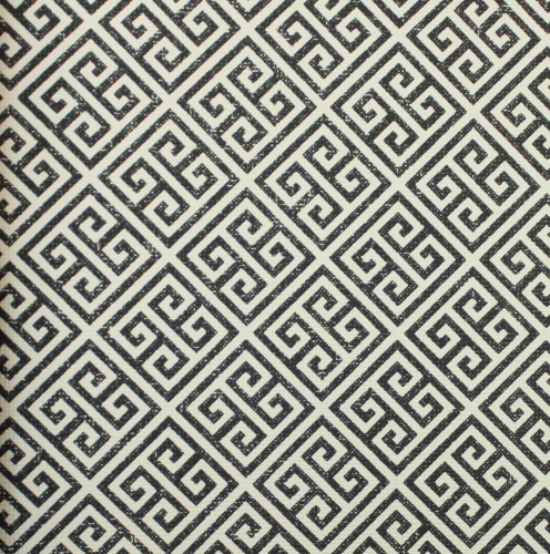 Tapeta naturalna greckie klucze York Wallcoverings BW3992 Grecian Geometric Black & White