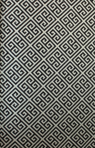 Tapeta naturalna greckie klucze York Wallcoverings BW3993 Grecian Geometric Black & White