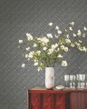 Tapeta naturalna greckie klucze York Wallcoverings BW3993 Grecian Geometric Black & White