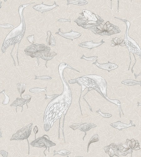 Tapeta czaple Les Dominotiers AFDC200/4 Enchanted River Magic Garden