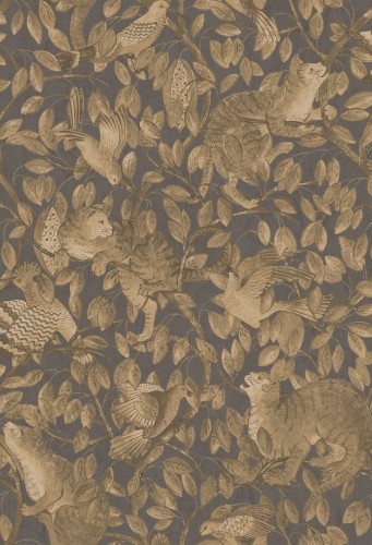 Tapeta botaniczna ze zwierzętami Les Dominotiers AFDC202/2 Zippy's Hide and Seek Magic Garden