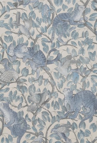 Tapeta botaniczna ze zwierzętami Les Dominotiers AFDC202/3 Zippy's Hide and Seek Magic Garden