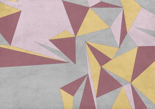 Fototapeta linie Tecnografica 68144-2B AREA PASTEL RED