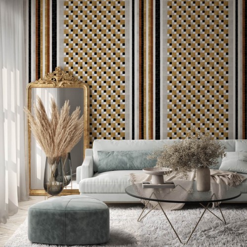 Mural mozaika metaliczna Les Dominotiers DOM4006 Athena Or Volume 14