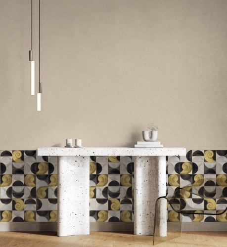 Mural geometryczny muszle Les Dominotiers DOM4013 Ammonis Volume 14