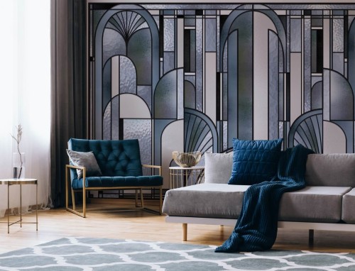 Fototapeta witraż w stylu Art Deco Les Dominotiers DOM4016 Vitrail Volume 14