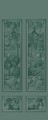 Mural tekstylny w stylu art deco Arte Moooi Greenhouse Gathering Window MO5052 Green House