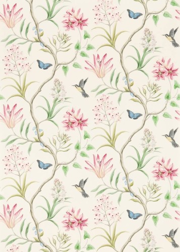 Tapeta ptaki i kwiaty 213388 Sanderson Voyage of Discovery