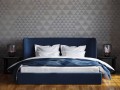Tapeta tekstylna geometryczna trójkąty Tiffany ME0235 Beatha Meala