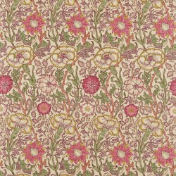 Tkanina z florystycznym wzorem Morris & Co. 222529 Pink & Rose Morris & Friends Fabric Volume I