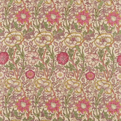 Tkanina z florystycznym wzorem Morris & Co. 222529 Pink & Rose Morris & Friends Fabric Volume I