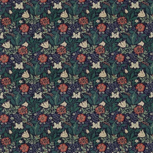 Tkanina bawełniana z motywem łąki Morris & Co. DJA196202 Compton Morris & Friends Fabric Volume I