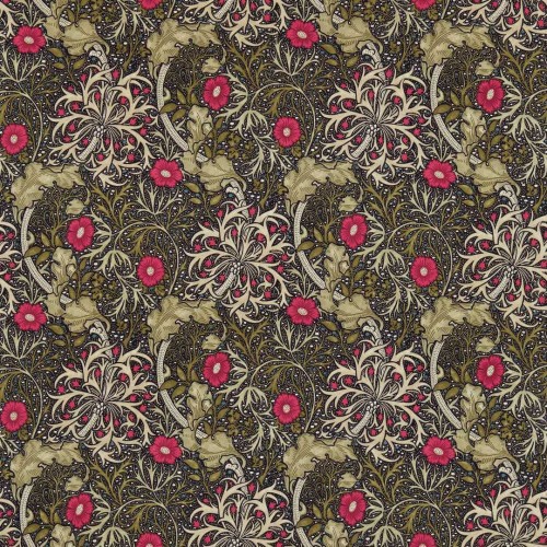 Tkanina bawełniana z roślinnym wzorem Morris & Co. 224471 Seaweed Morris & Friends Fabric Volume I