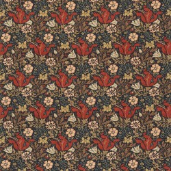 Tkanina lniano bawełniana z motywem łąki Morris & Co. DMC196204 Compton Morris & Friends Fabric Volume I