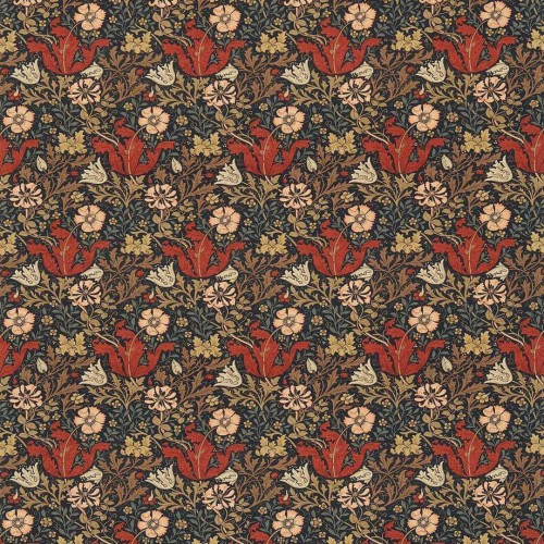 Tkanina lniano bawełniana z motywem łąki Morris & Co. DMC196204 Compton Morris & Friends Fabric Volume I