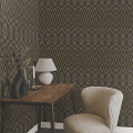 Tapeta geometryczna w etnicznym stylu York Wallcoverings EV3912 Diamond Marquise Casual Elegance