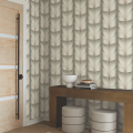 Tapeta eleganckie płatki lotosu York Wallcoverings EV3952 Lotus Light Stripe Casual Elegance