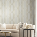 Tapeta geometryczna wzór ogee York Wallcoverings EV3984 Progression Ogee Casual Elegance