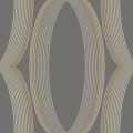 Tapeta geometryczna wzór ogee York Wallcoverings EV3986 Progression Ogee Casual Elegance