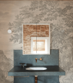 Mural krajobraz lasu Wallcolors Ethereal Forest Beige 9015 Cozy Landscapes