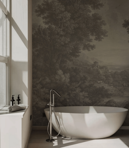 Mural krajobraz natury botanika i wzgórza Wallcolors Picturesque Valley Of Serenity 9006 Cozy Landscapes