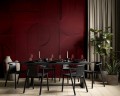 Fototapeta geometryczna tynk Wall Art Bene Burgundy