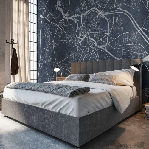 Fototapeta plan miasta Wrocław Wall Art Breslau Blue