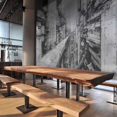 Fototapeta cybermiasto Wall Art Cyber City