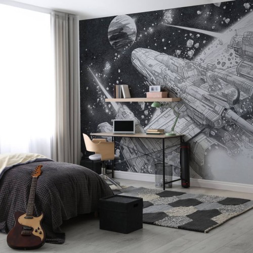 Fototapeta kosmos i statek kosmiczny Wall Art Kanata