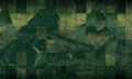 Fototapeta natura za industrialnymi oknami Wall Art Mattonelle