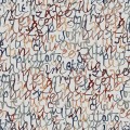 Tapeta akwarelowe napisy Decoprint SO27070 Script Soleado