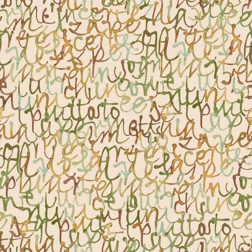 Tapeta akwarelowe napisy Decoprint SO27072 Script Soleado