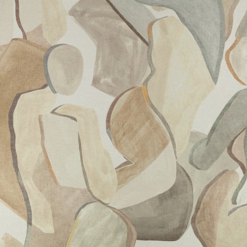 Mural tekstylny abstrakcyjne sylwetki Black Edition W948/01 Figura Panel Ashlar Tsauri