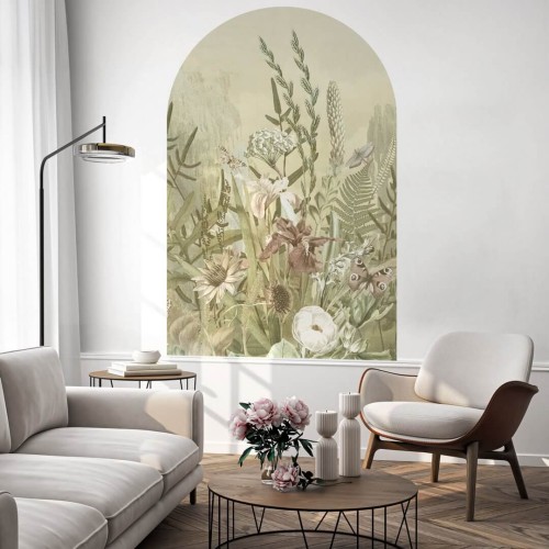 Mural łuk kwietna łąka Wall Art Bloom Łuk