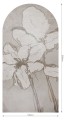 Mural łuk kwiaty Wall Art Iris Łuk