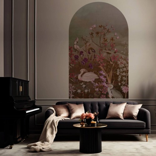 Mural łuk egzotyczne ptaki Wall Art Paradiso Łuk