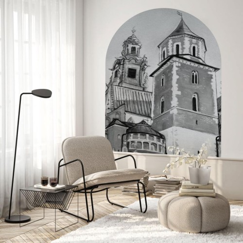 Mural łuk architektura Wawelu Wall Art Wawel Łuk