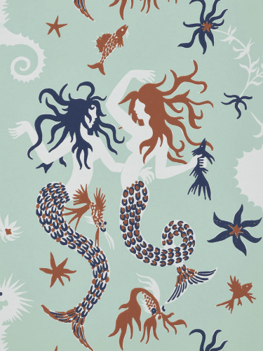 Tapeta syreny Pierre Frey FP771001 Poseidon Eternel Ete